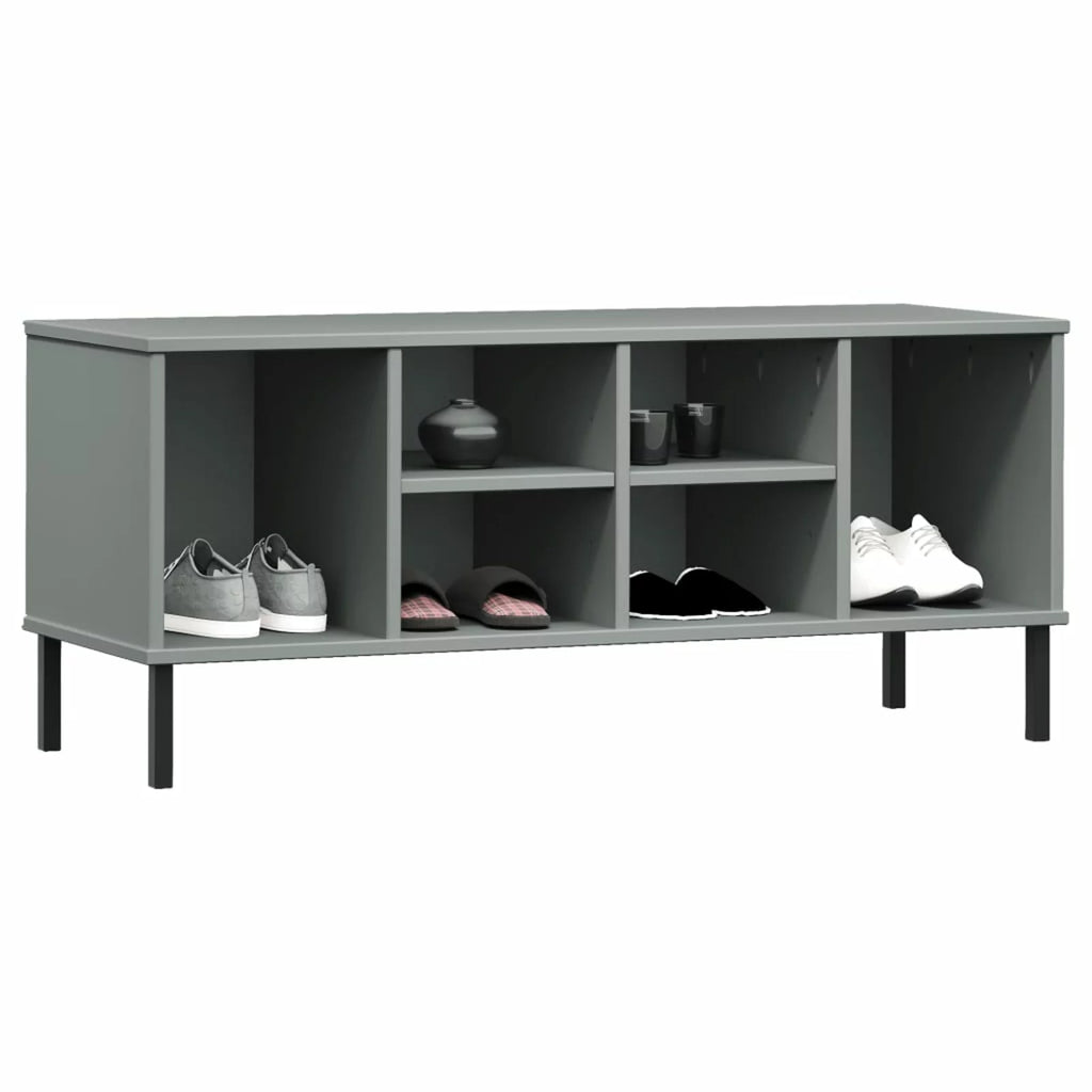 6 Compartment Pine Wood Shoe Rack B604793