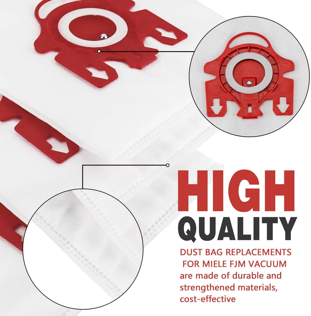 3D Airclean Dust Bags Replacement Pack of 10 with 3 Motor Protection Filters X44924