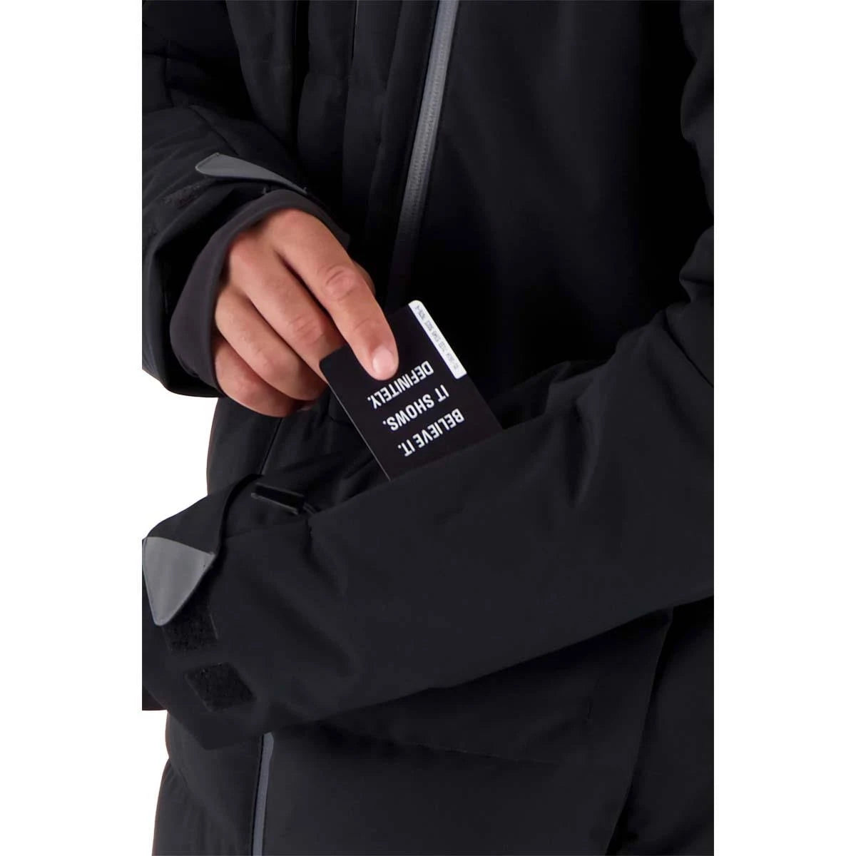 Mens Black Down Hybrid Jacket J54691