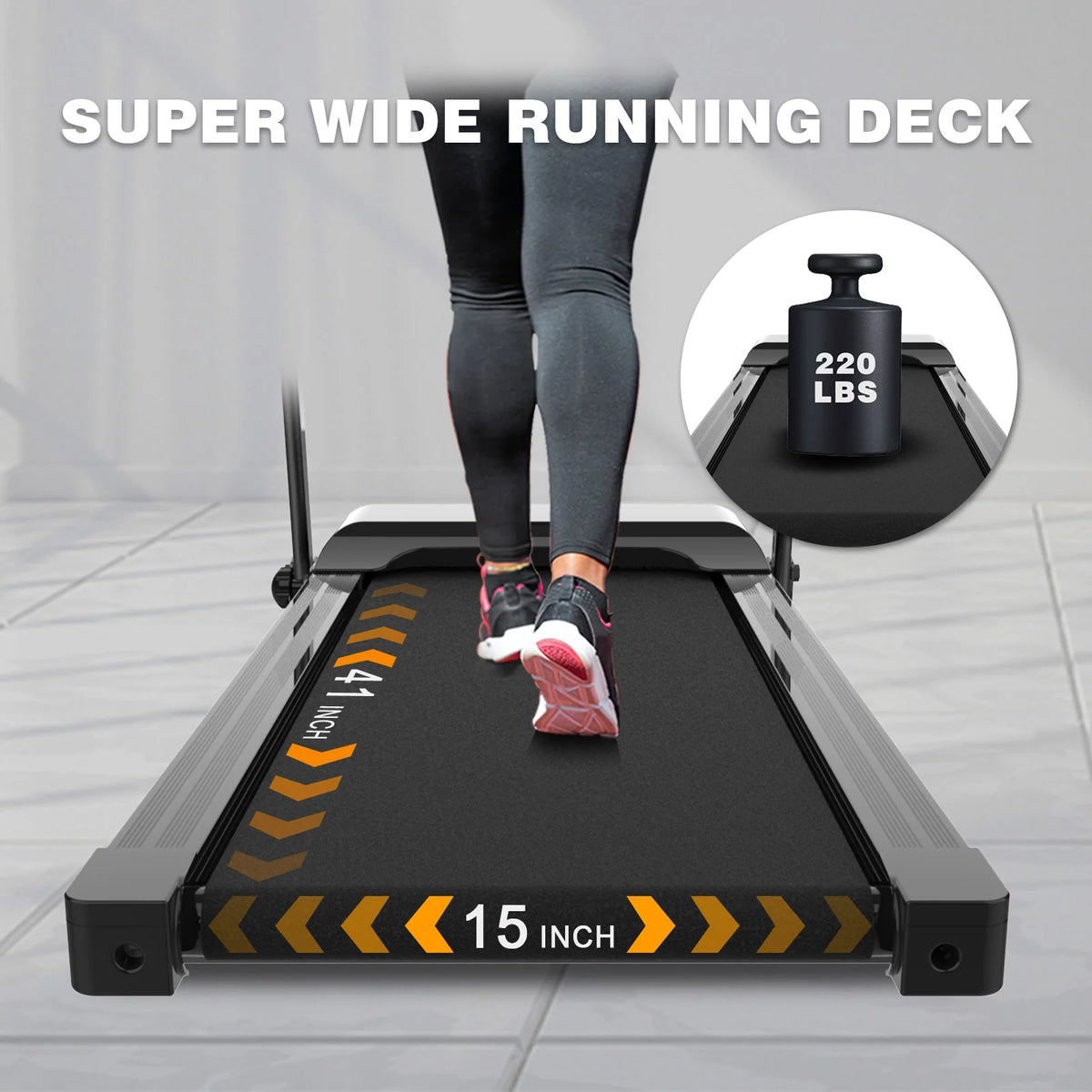 Folding Treadmill with Incline and Screen Z8760