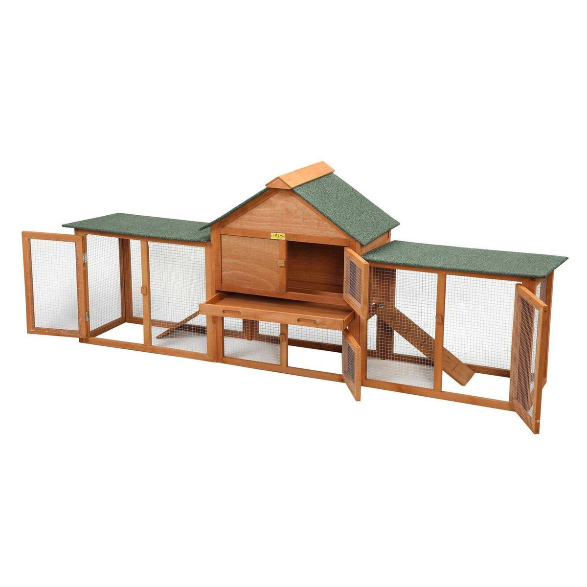 82L Extra-Large Wooden Rabbit Cage With Double Runs I593