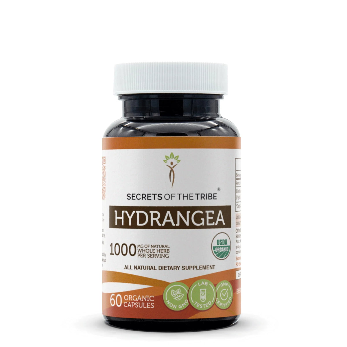 1000 mg USDA Organic Hydrangea 60 Capsules N84029