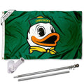 Oregon Ducks Duck Mascot Flag with Pole and Bracket N3816