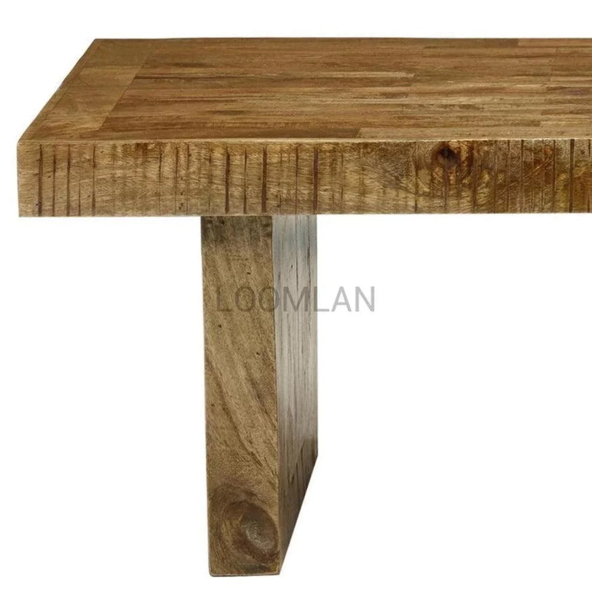 Rustic Reclaimed Wood End Side Table H300593