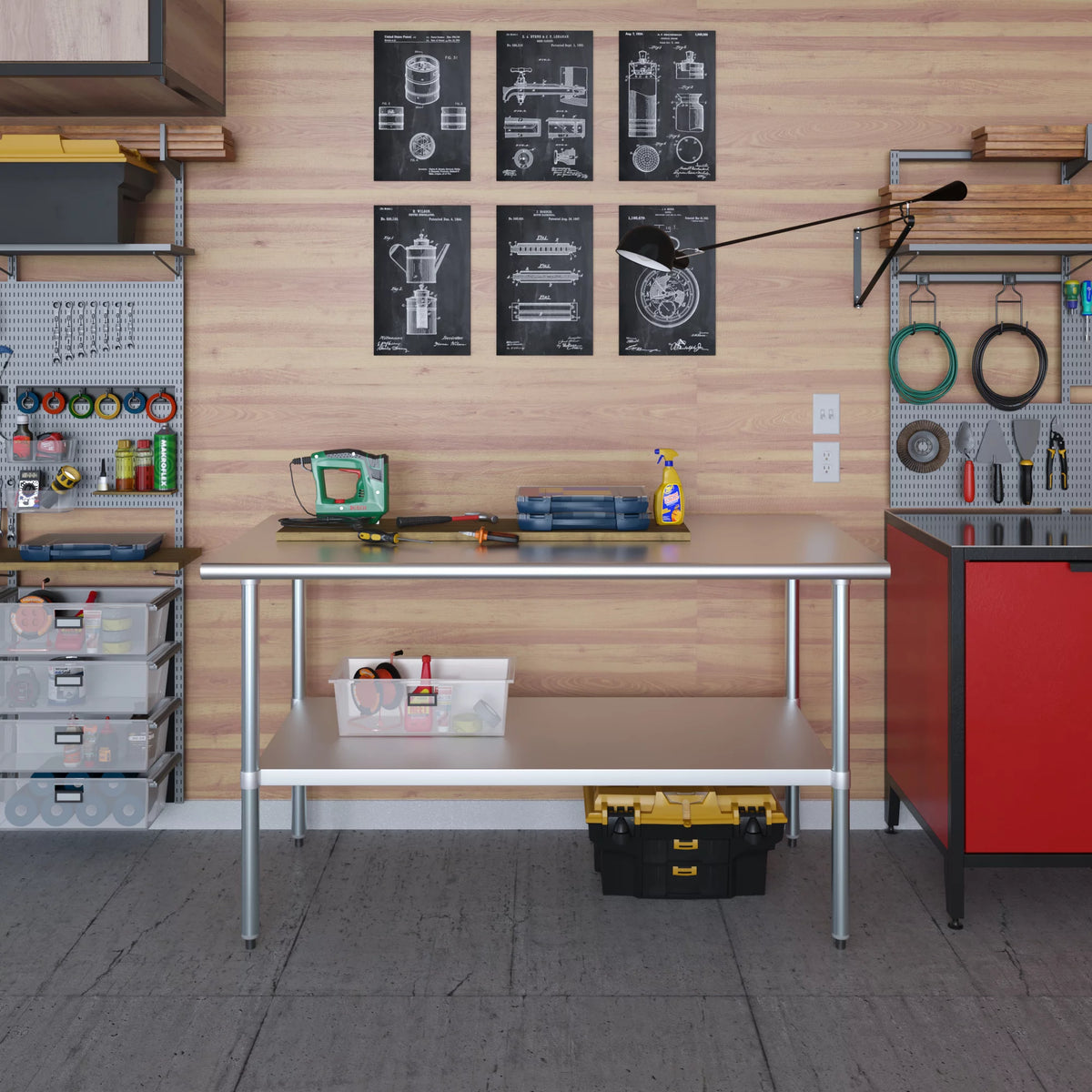 Stainless Steel Work Table with Undershelf N540184