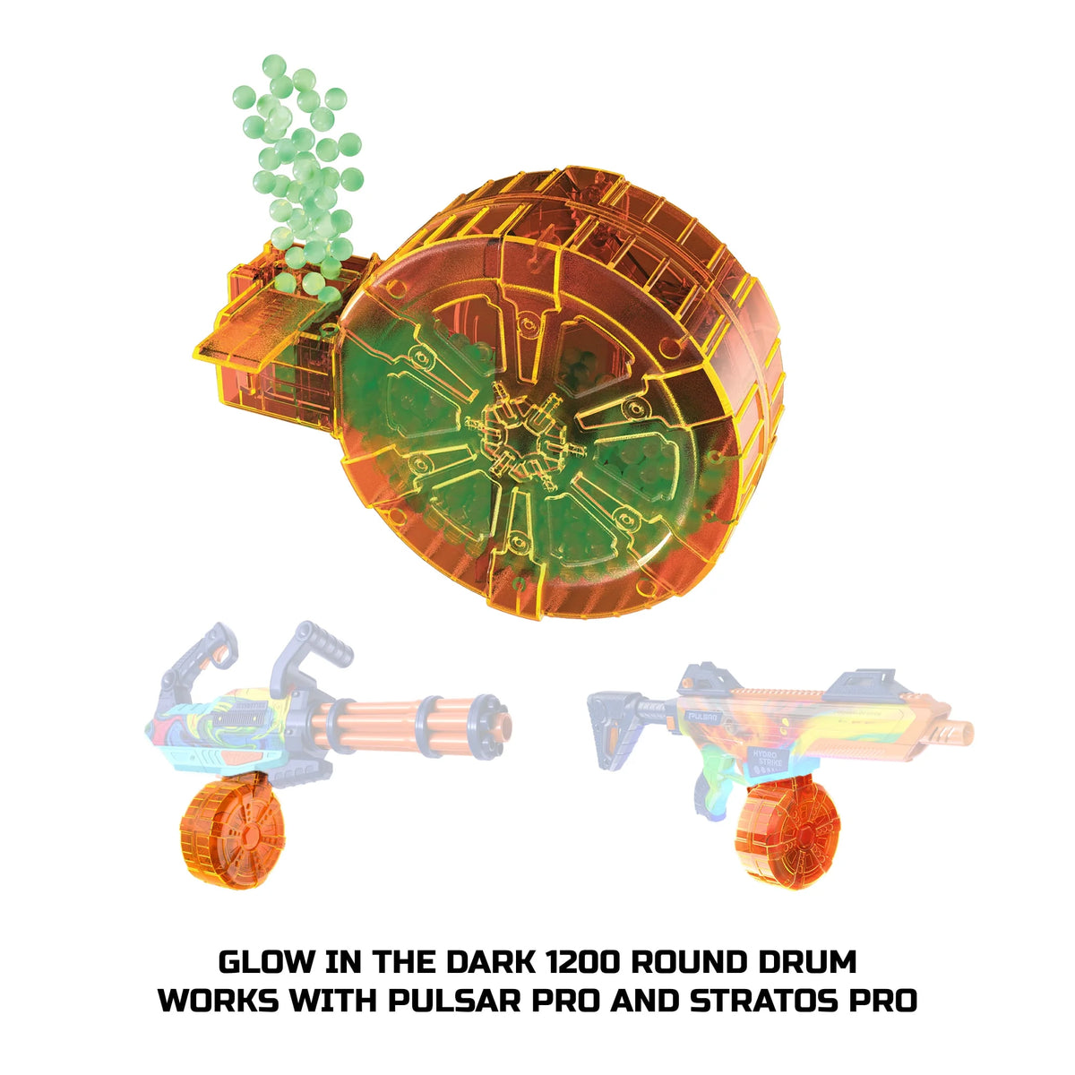 Battery Gel Bead Blaster with Glow-in-the-Dark Rotating Barrel Q776