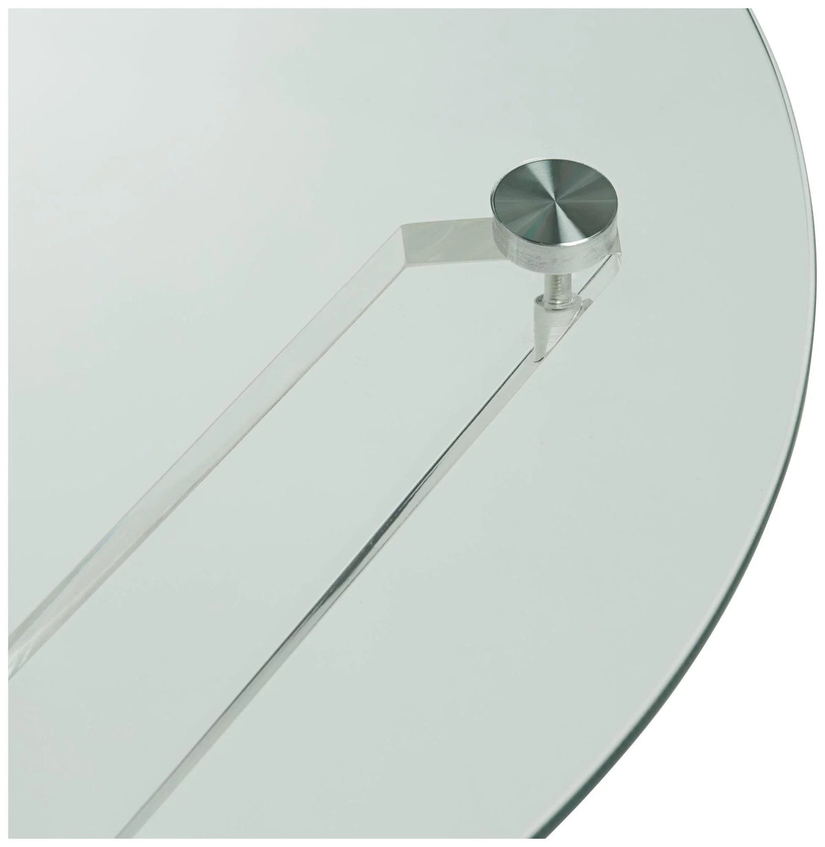 Clear Round Acrylic Accent Table 22" Wide V757626
