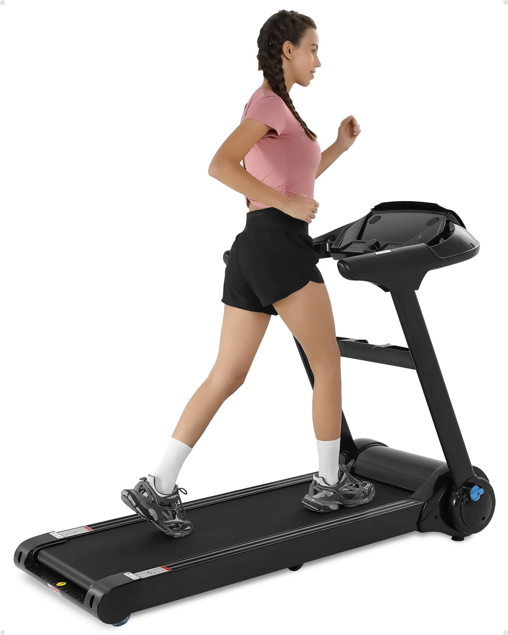 Folding Electric Treadmill with LCD Monitor C41259