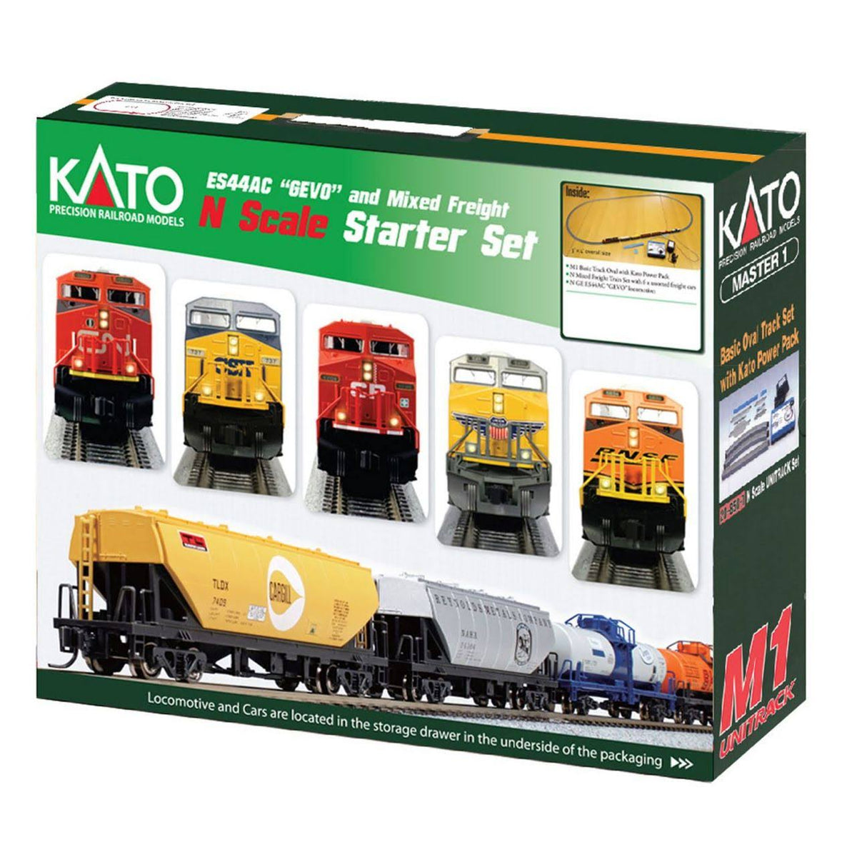 N Scale ES44AC Locomotive & Freight Starter Set F760443