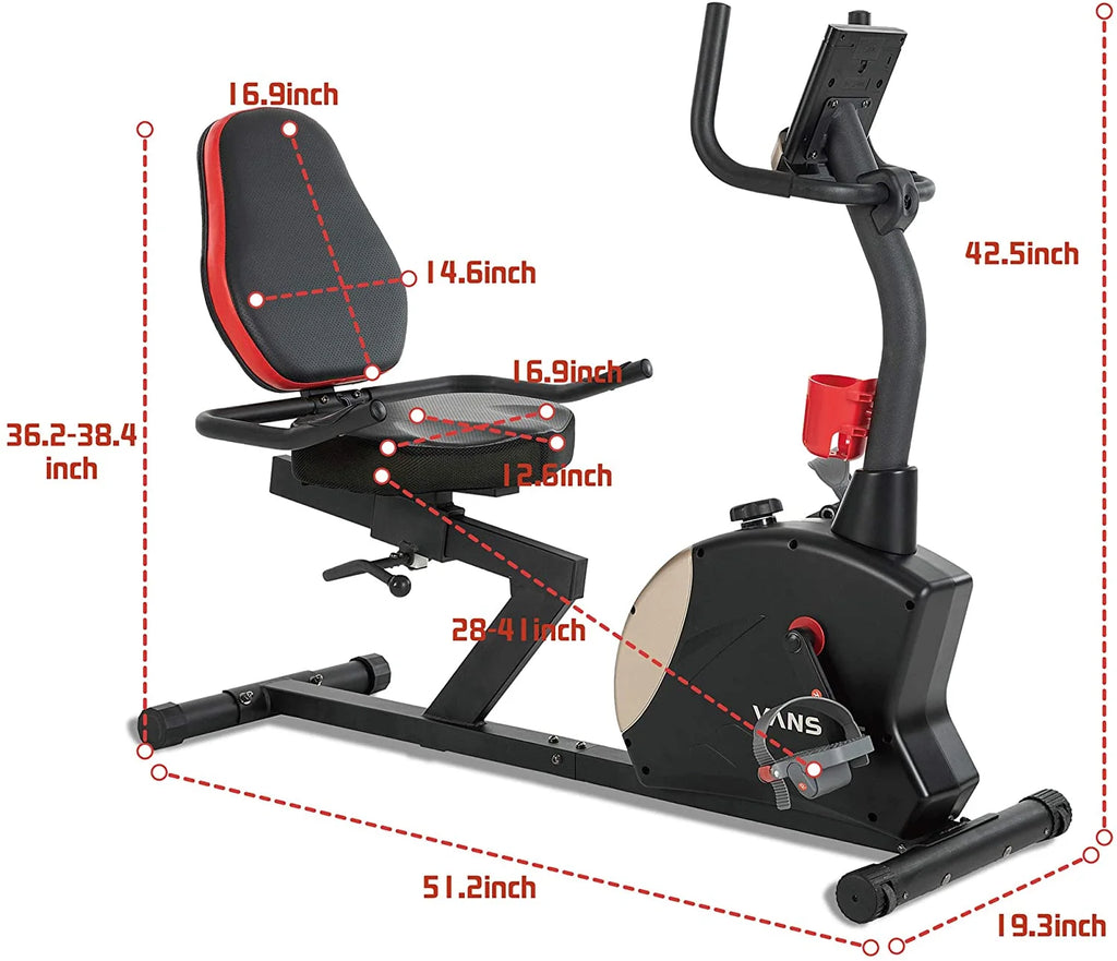 Recumbent Exercise Bike 400 lbs. Magnetic Resistance M540