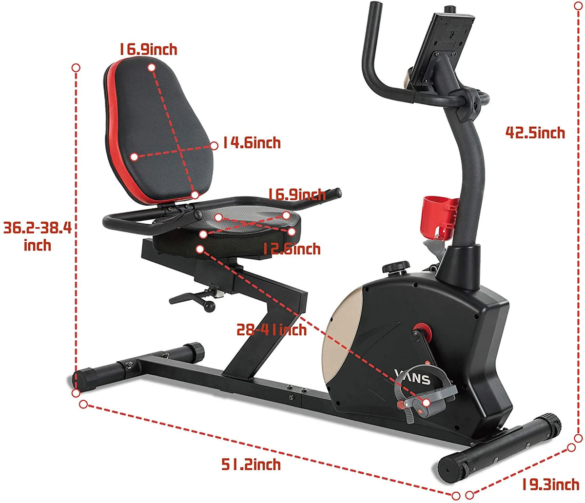 Recumbent Exercise Bike 400 lbs. Magnetic Resistance M540