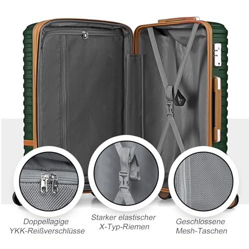 20 Inch Expandable Spinner Wheel Hard Shell Luggage Set with TSA Lock W427