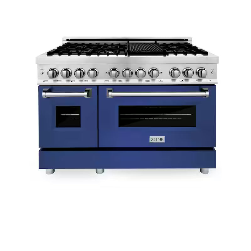 7 Burner Double Oven Dual Fuel Range in Stainless Steel V30951