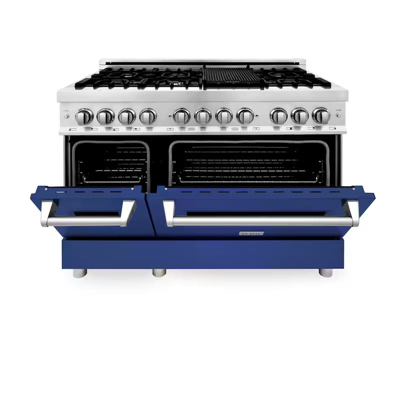 7 Burner Double Oven Dual Fuel Range in Stainless Steel V30951