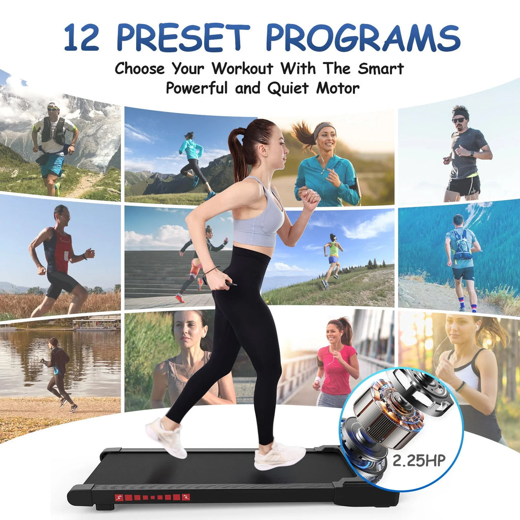 Walking Pad Treadmill 265 lbs Capacity with Remote Control W918290