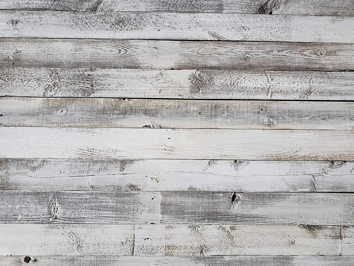 Whitewash Weathered Wood Planks for Walls Q388728