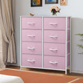 Black 8 Drawer Fabric Dresser S390918