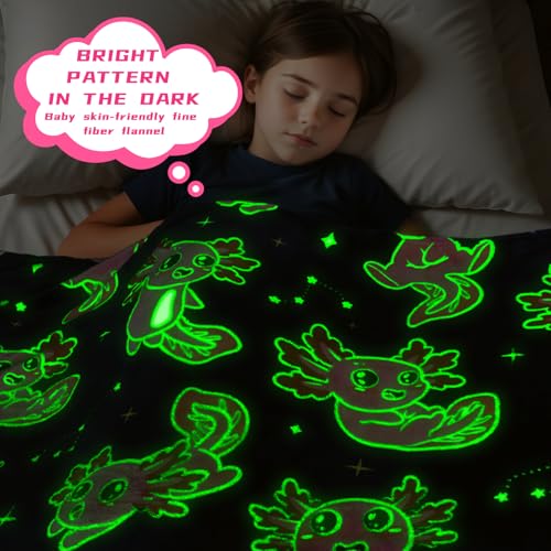 Glow in The Dark Shark Blanket 50x60 inch R1718