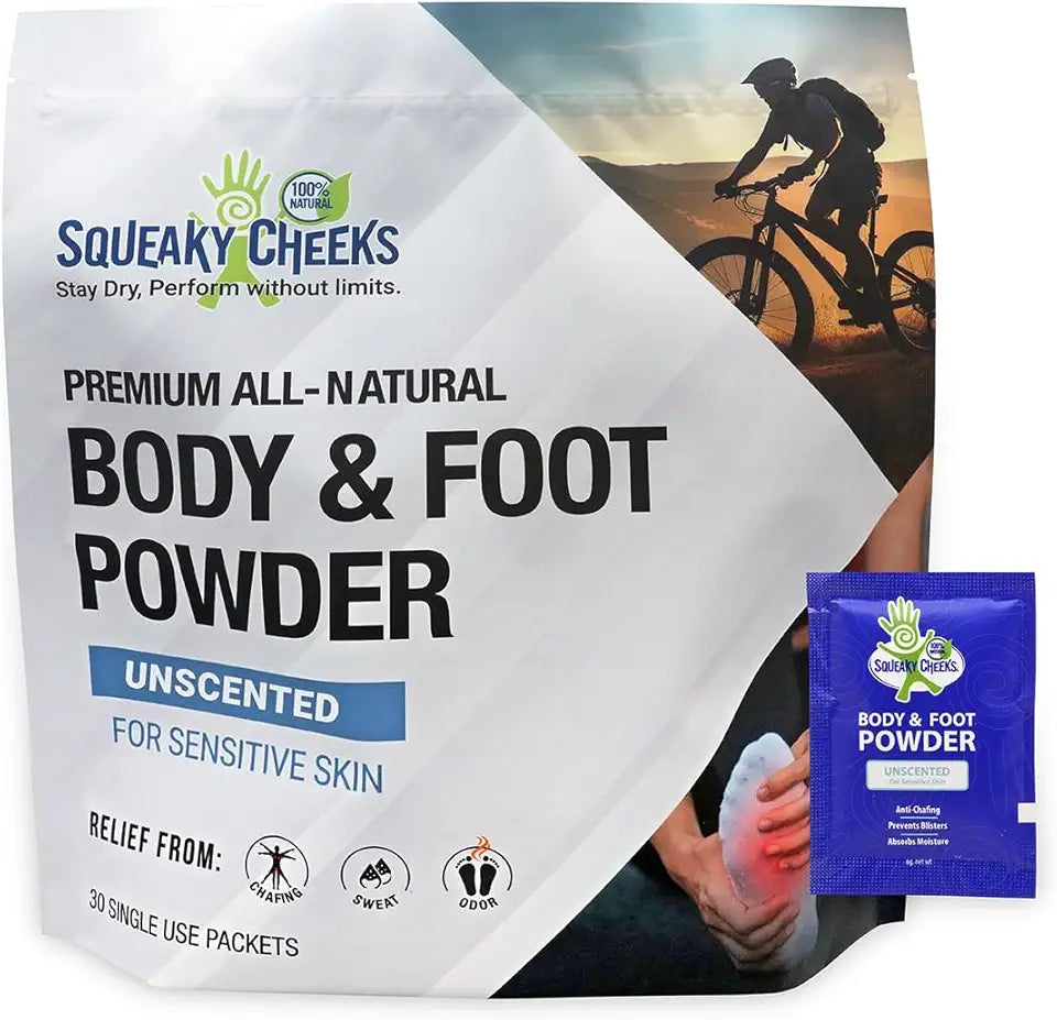 Unscented Talc-Free All Natural Single-Use Powder Sachets 6g X 30 pack S273