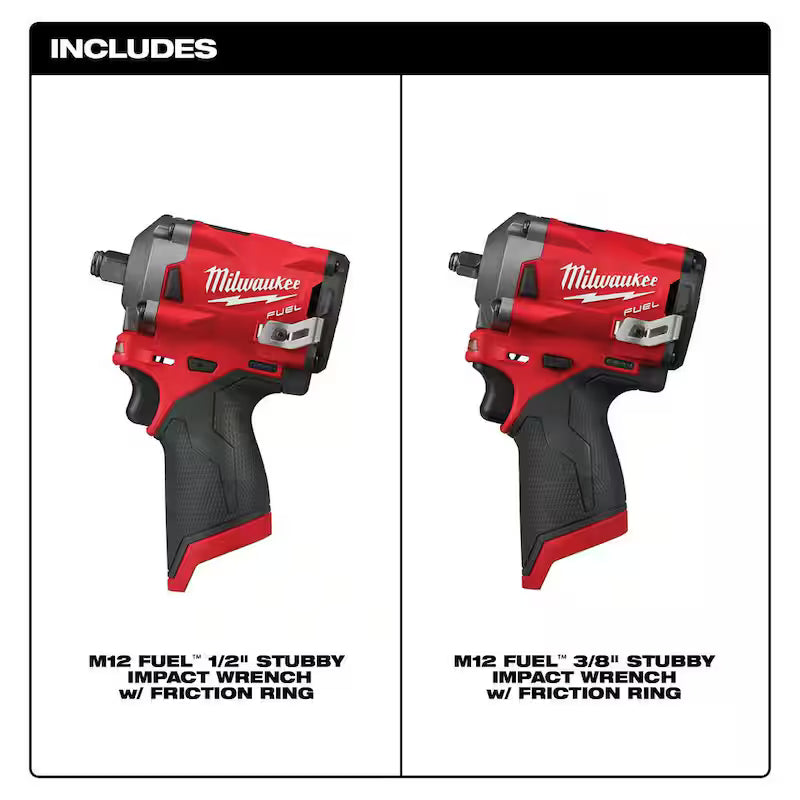 12V Brushless Cordless 3/8 in. and 1/2 in. Impact Wrench C4563