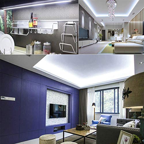 LED Strip Lights High Voltage AC110V-130V 30ft 9000LM 5050 Waterproof IP68 Daylight White 6500K B95265