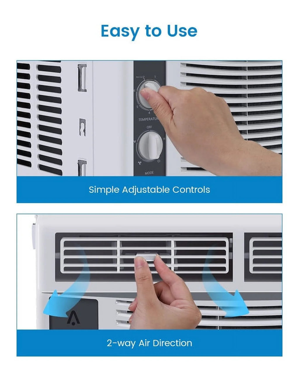 5000 BTU Window Air Conditioner with Reusable Filter E6020