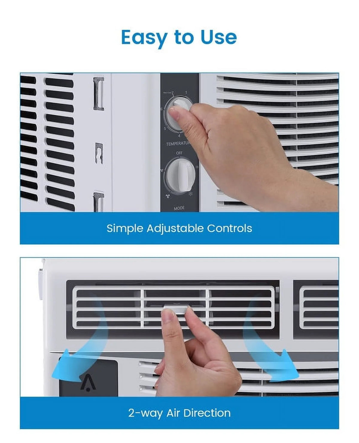 5000 BTU Window Air Conditioner with Reusable Filter E6020