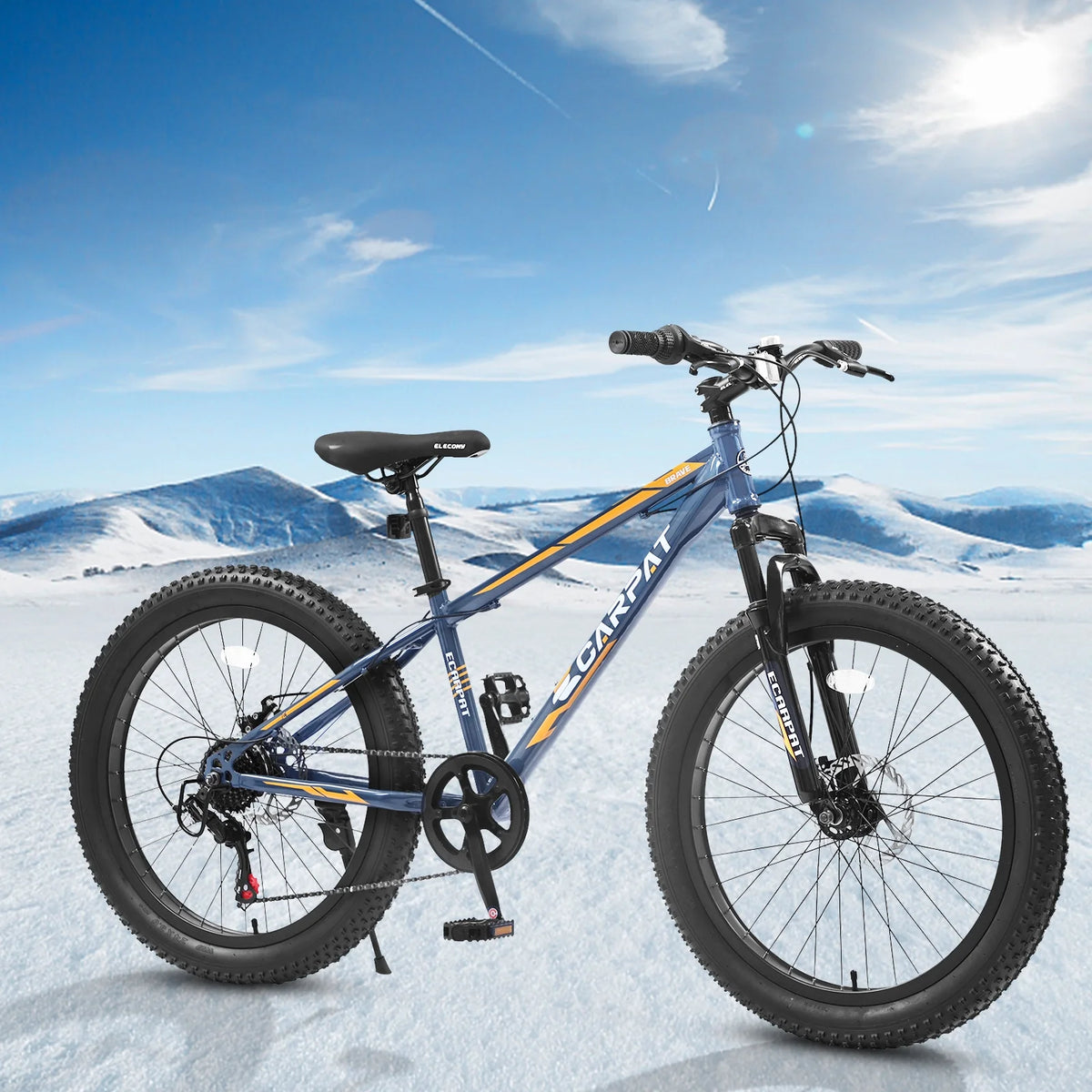24 Inch Fat Tire Bike 7 Speeds Mountain Bike U832835