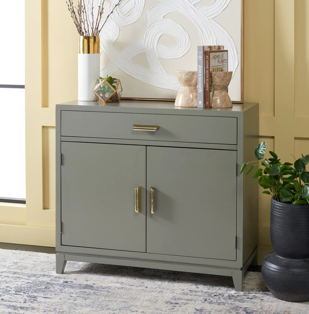 Dark Grey 2 Door 1 Drawer Chest J235471