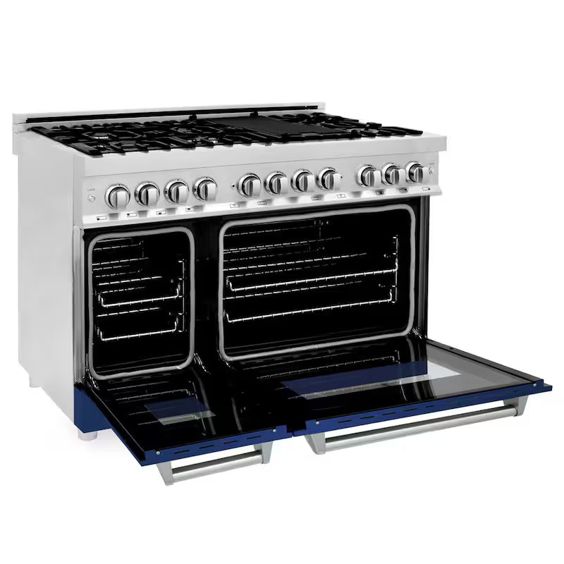 7 Burner Double Oven Dual Fuel Range in Stainless Steel V30951
