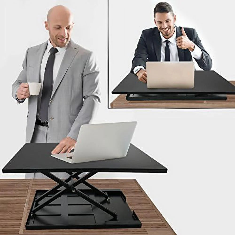 Adjustable Black Standing Desk Converter D219537