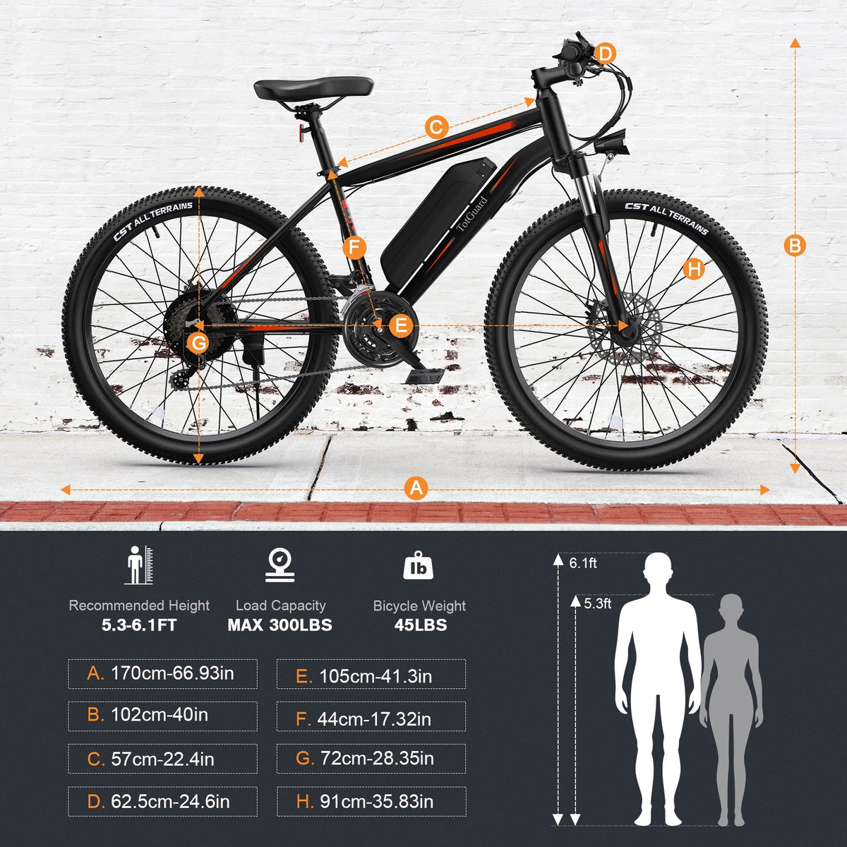 Electric Bike 26 350W 36V 374.4WH Shimano 21 Speed T862487