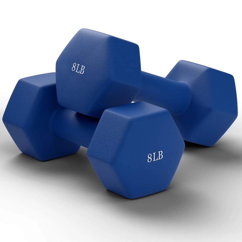 Set of 2 25LB Black Hex Dumbbells N8144