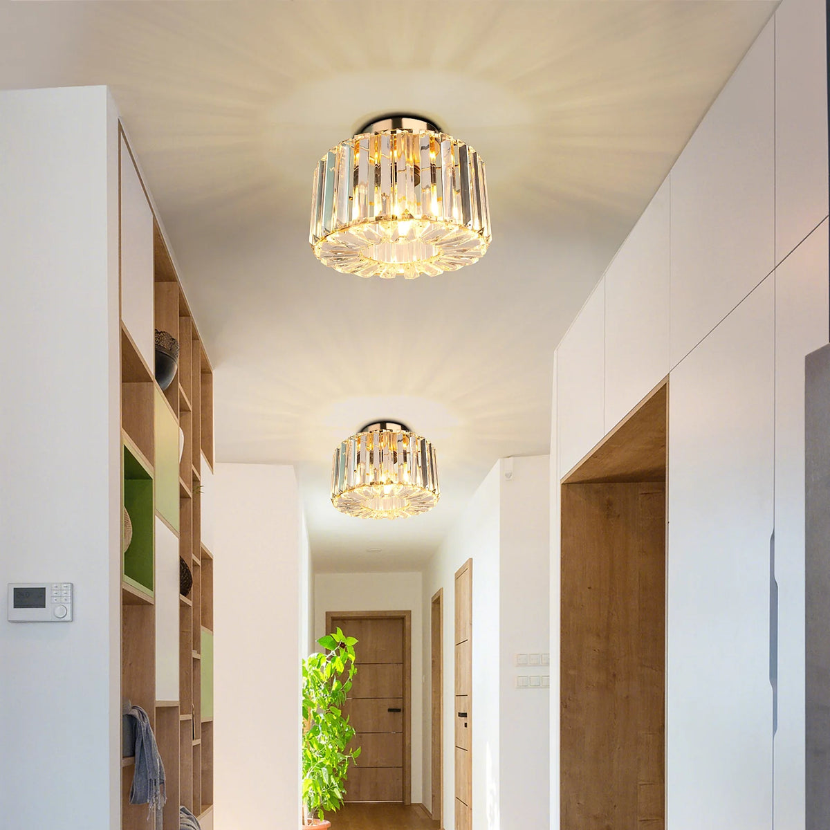 Flush Mount Crystal Ceiling Light Fixture K191757