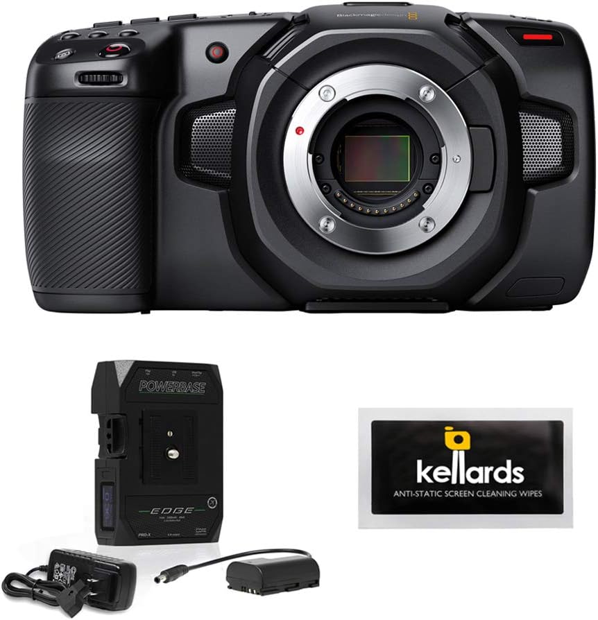 Pocket Cinema Camera 4K with Battery & Screen Cleaning Wipes T33035