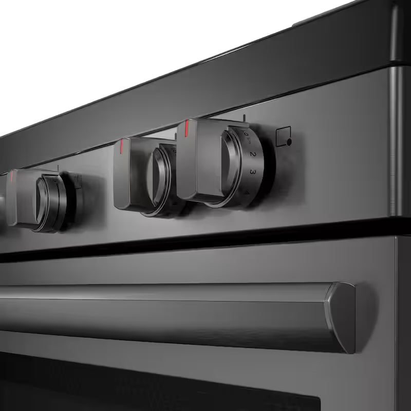 30 in 5 Element Freestanding Range in Black Stainless Steel with True Convection and Air Fry N738911
