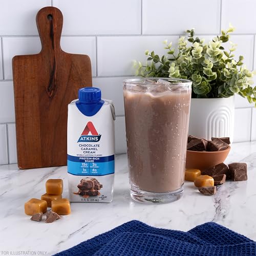 Dark Chocolate Protein Shake, Low Carb, 12 Count O42965