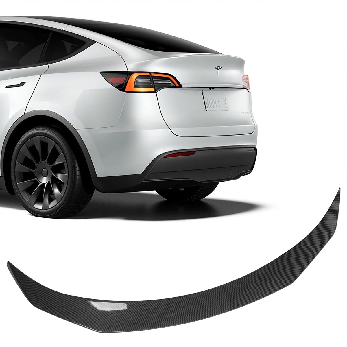 Matte Carbon Fiber Trunk Spoiler Wing H940944