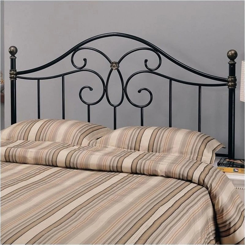 Black Metal Queen Headboard A786440