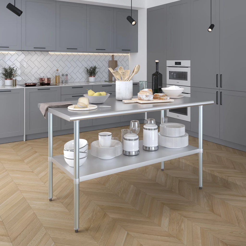 Stainless Steel Work Table with Undershelf N540184