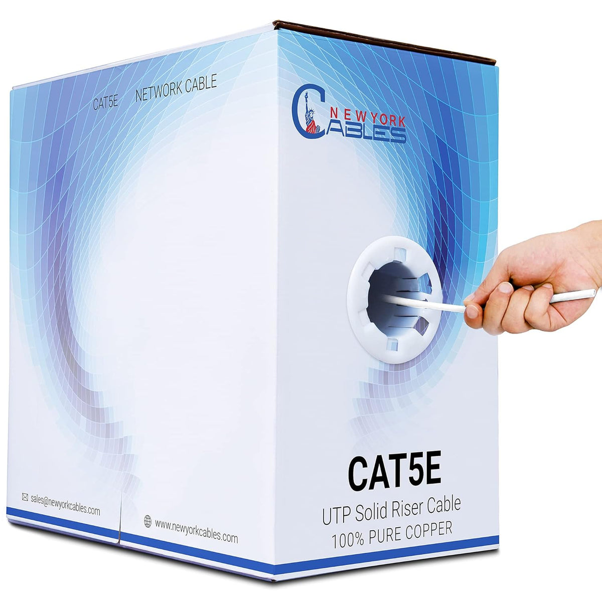 1000ft White CAT5e Riser Ethernet Cable R74533