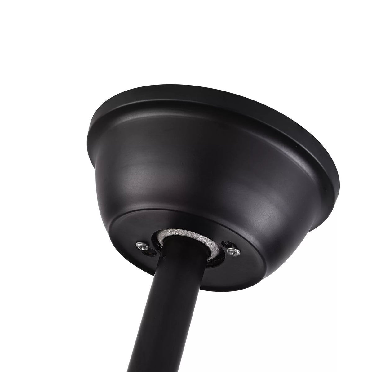 20 inch 5-Blades Caged Ceiling Fan with Light and Remote Matte Black S62669