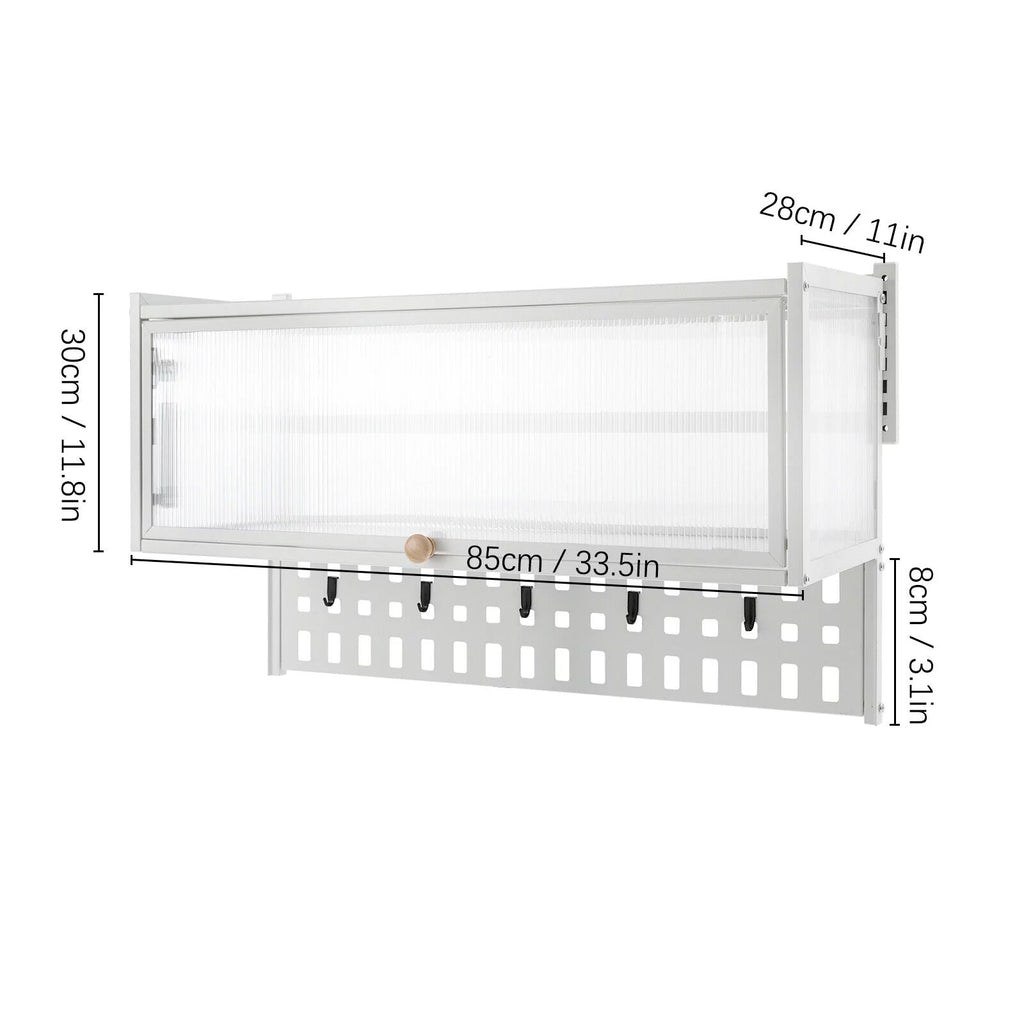 Wall Mounted Cabinet with 5x Hooks W3746