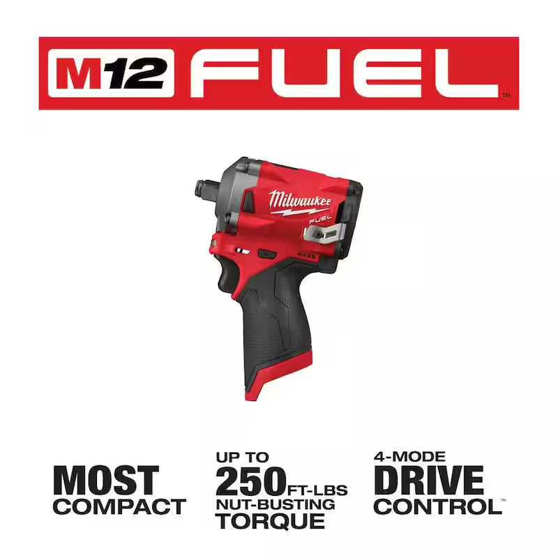12V Brushless Cordless 3/8 in. and 1/2 in. Impact Wrench C4563