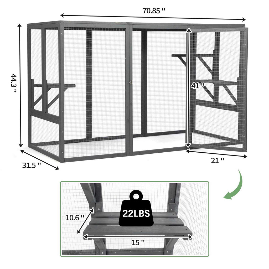 Outdoor Cat House Enclosure Catio A767202