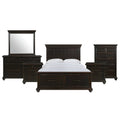Black Queen Platform Storage 6PC Bedroom Set F463