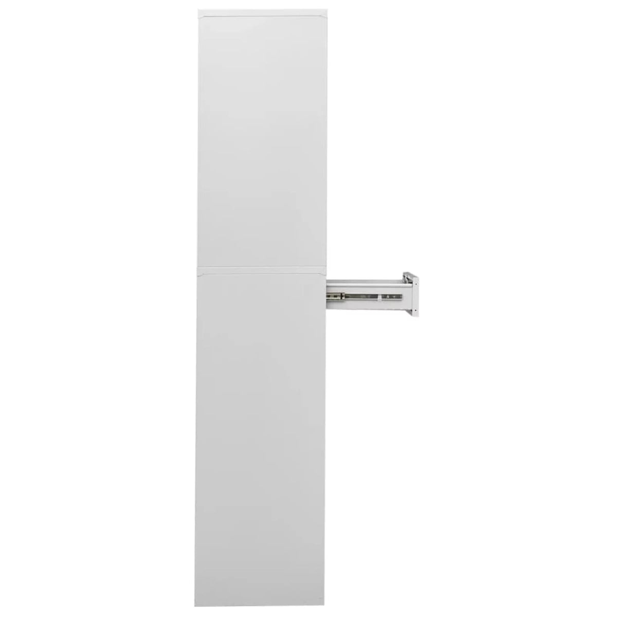 Light Gray 2 Drawer Steel and Glass Door File Storage Cabinet O715