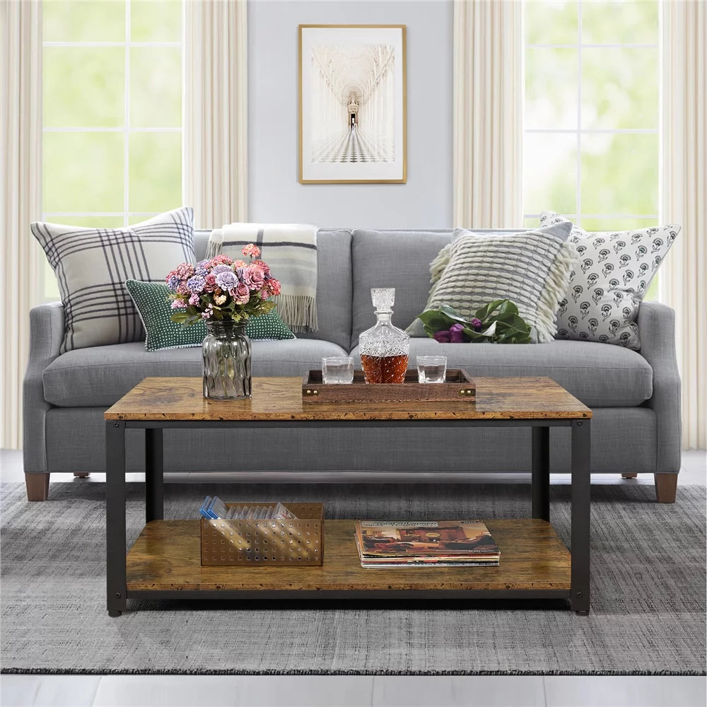 Coffee Table with Storage Shelf U793