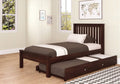 Twin Bed with Trundle Dark Cappuccino H60342