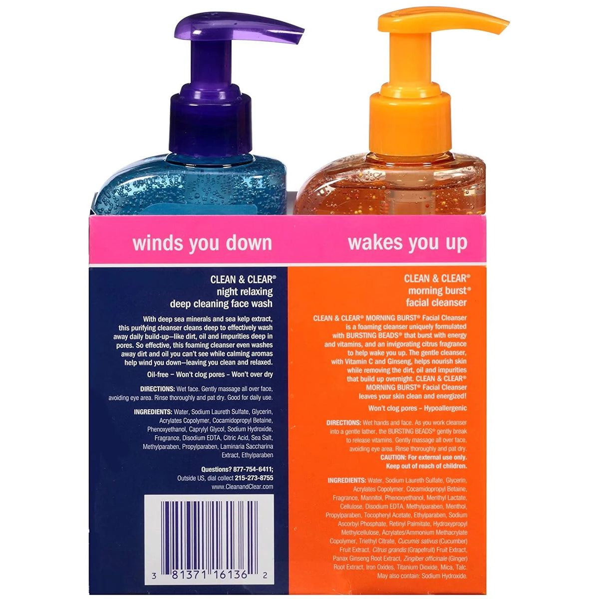 Oil-Free Acne Face Wash 8 fl oz (2 Pack) L665